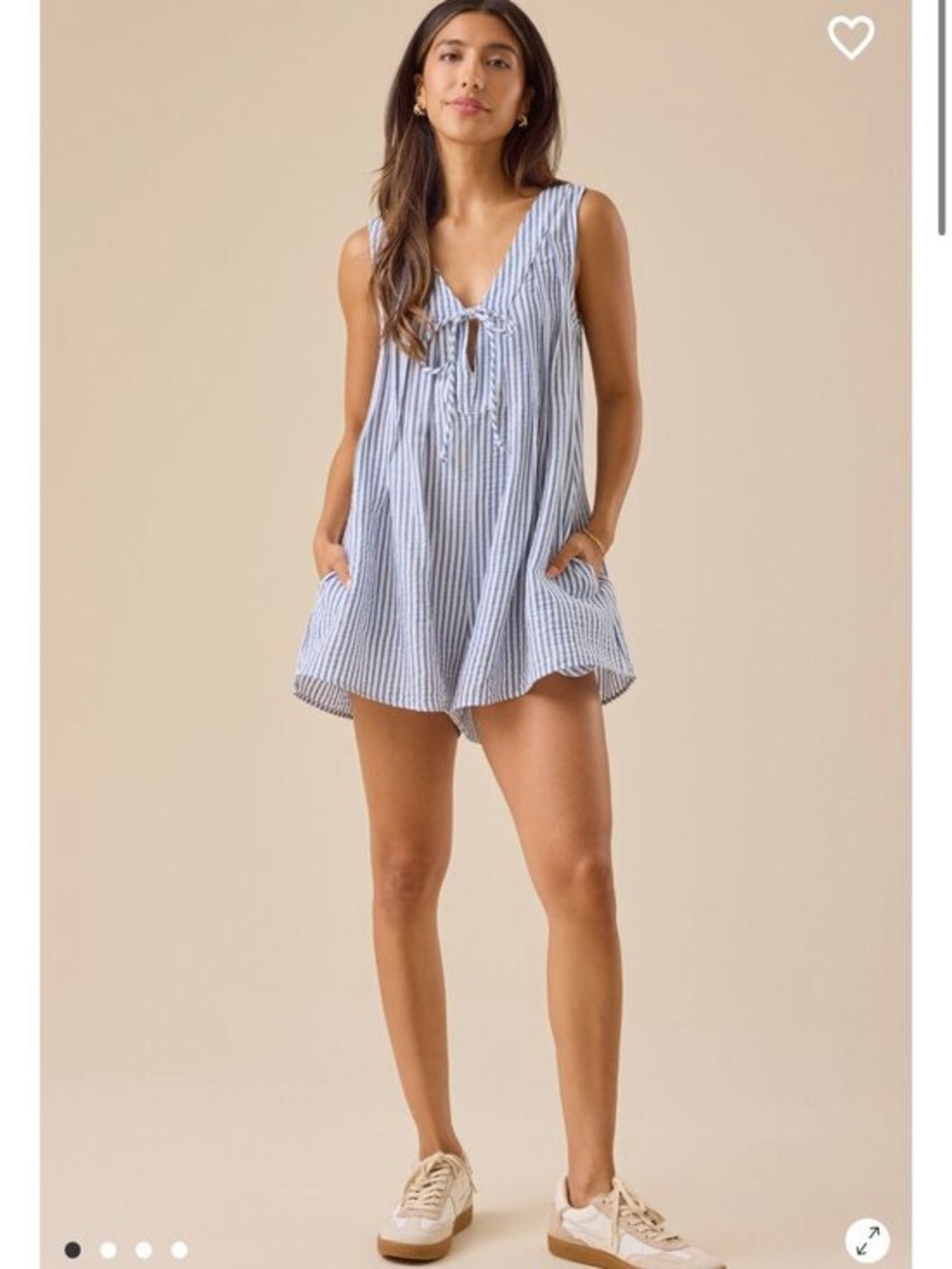 NWOT  Altar'd State Evie Striped Romper
